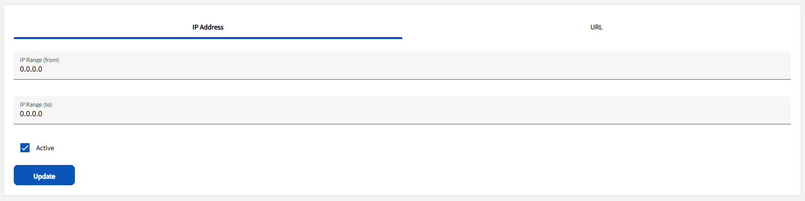 Toggle Active to ON and click Update